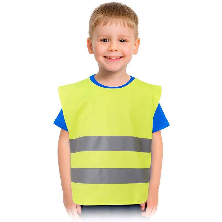 Żółta narzutka dziecięca KO SYF CHILD zakładana przez głowę